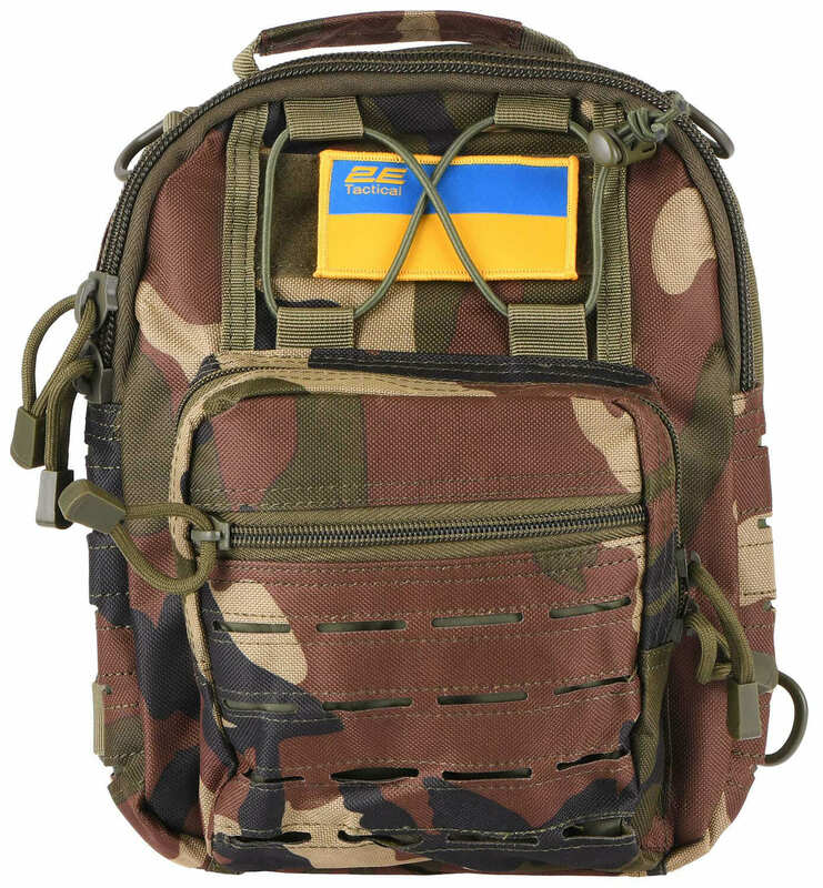 Сумка cлінг 2Е Tactical Laser Cut 2.5л, темний камуфляж - фото - №4