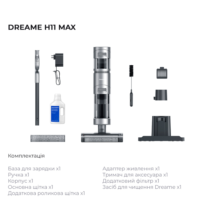 Ручной беспроводной пылесос Dreame Wet & Dry Vacuum Cleaner H11 MAX (VWV8) фото