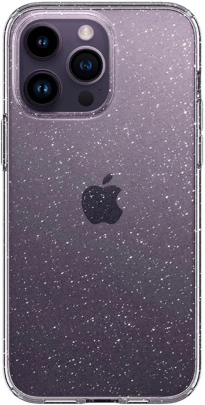 Чохол для iPhone 14 Pro Liquid Crystal Glitter Rose Quartz (ACS04955) - фото - №0