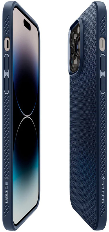 Чохол для iPhone 14 Pro Max Spigen Liquid Air Navy Blue (ACS04814) - фото - №7