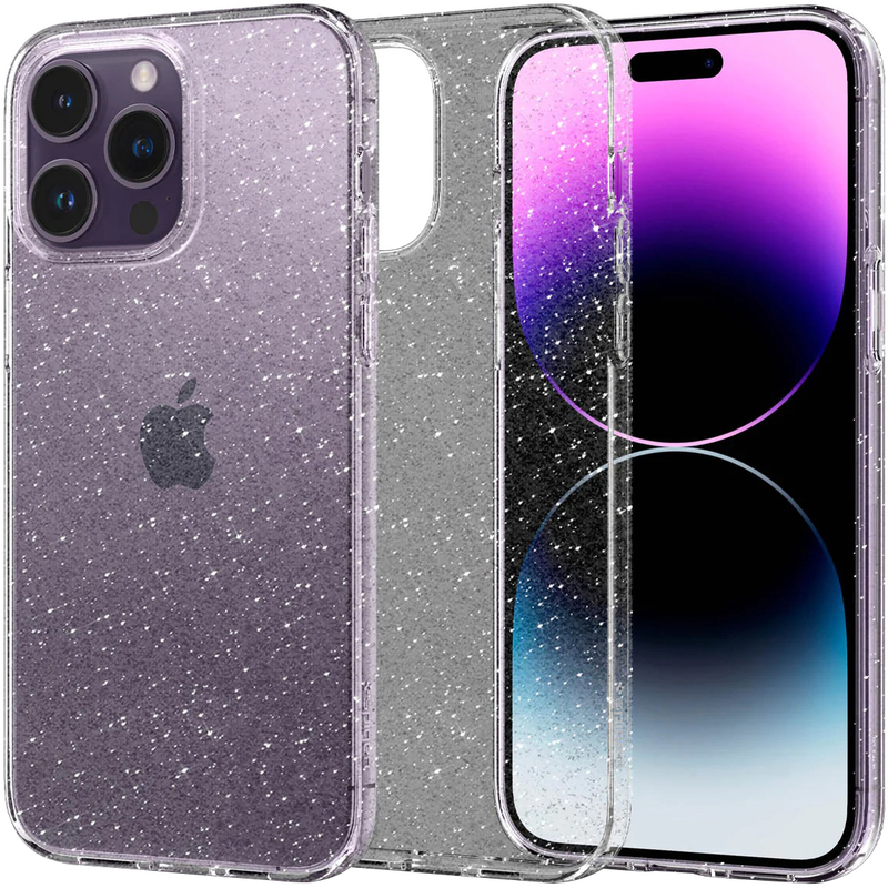 Чохол для iPhone 14 Pro Max Spigen Liquid Crystal Glitter Crystal Quartz (ACS04810) - фото - №5