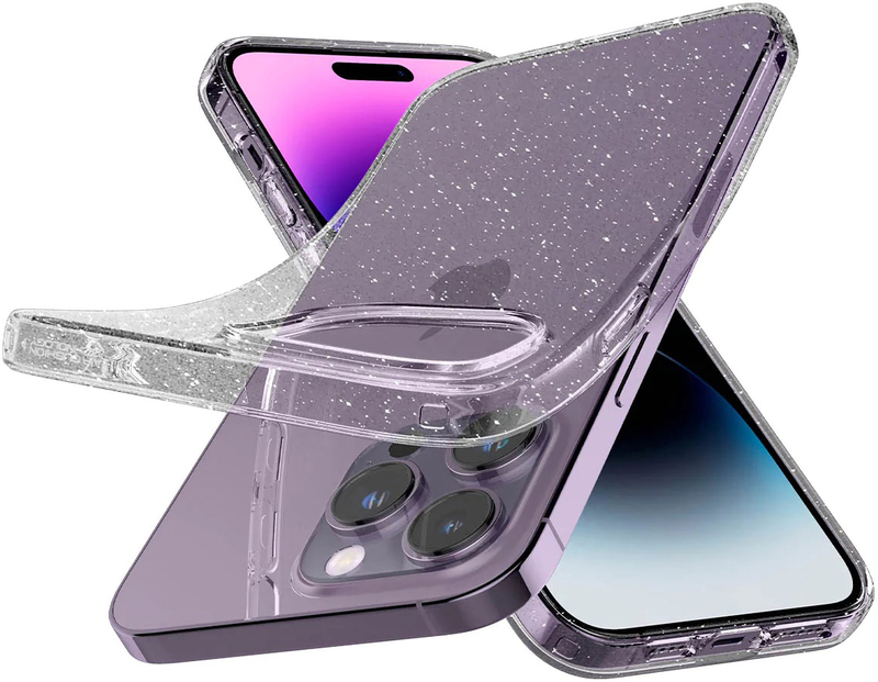 Чохол для iPhone 14 Pro Max Spigen Liquid Crystal Glitter Crystal Quartz (ACS04810) - фото - №4