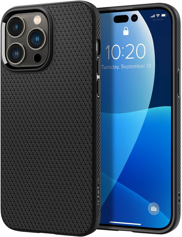 Чохол для iPhone 14 Pro Max Spigen Liquid Air Matte Black (ACS04813) - фото - №4