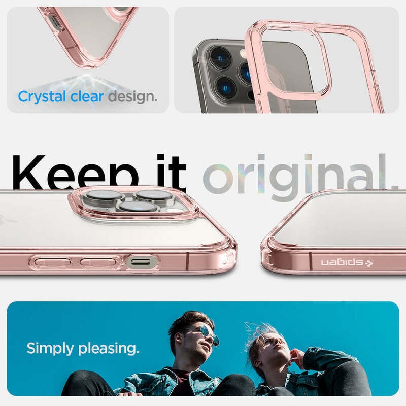 Чохол для iPhone 14 Pro Max Spigen Ultra Hybrid Rose Crystal (ACS04818) - фото - №9