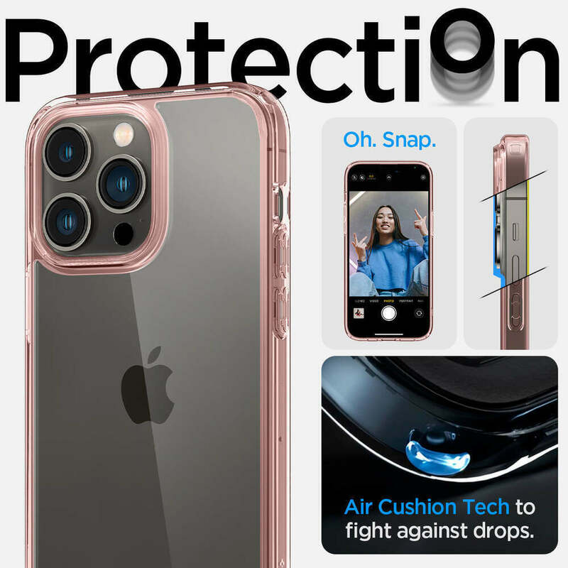 Чохол для iPhone 14 Pro Max Spigen Ultra Hybrid Rose Crystal (ACS04818) - фото - №8