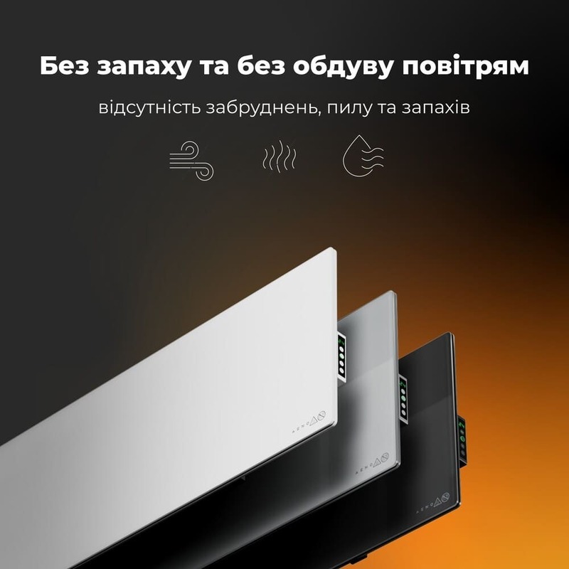 Обігрівач AENO Premium Eco Smart GH3S LED White (AGH0003S) фото