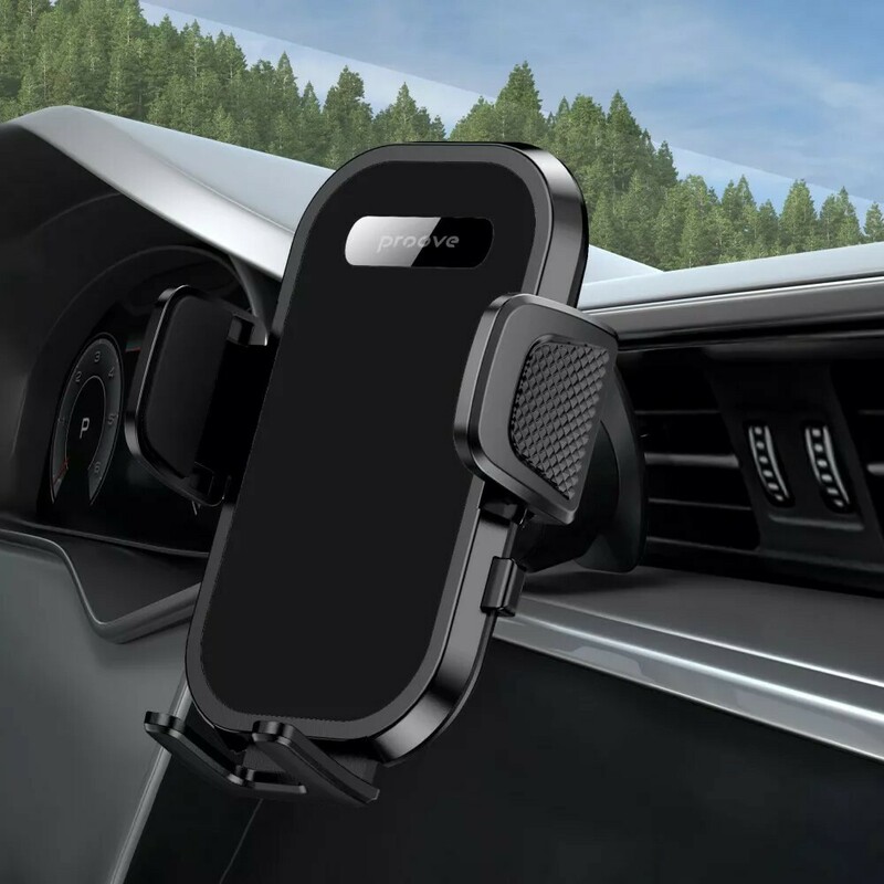Автотримач Proove Longway Silicone Air Outlet Car Mount (black) фото