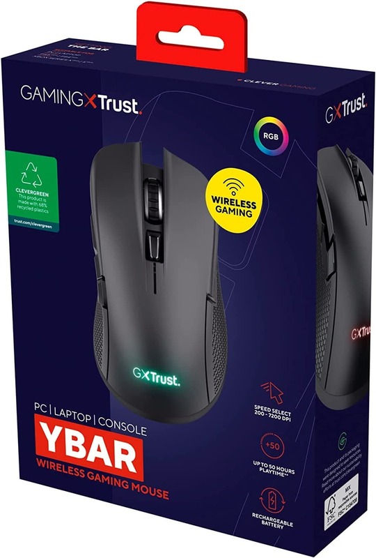 Ігрова Миша Trust GXT 923 YBAR WL Black - фото - №5
