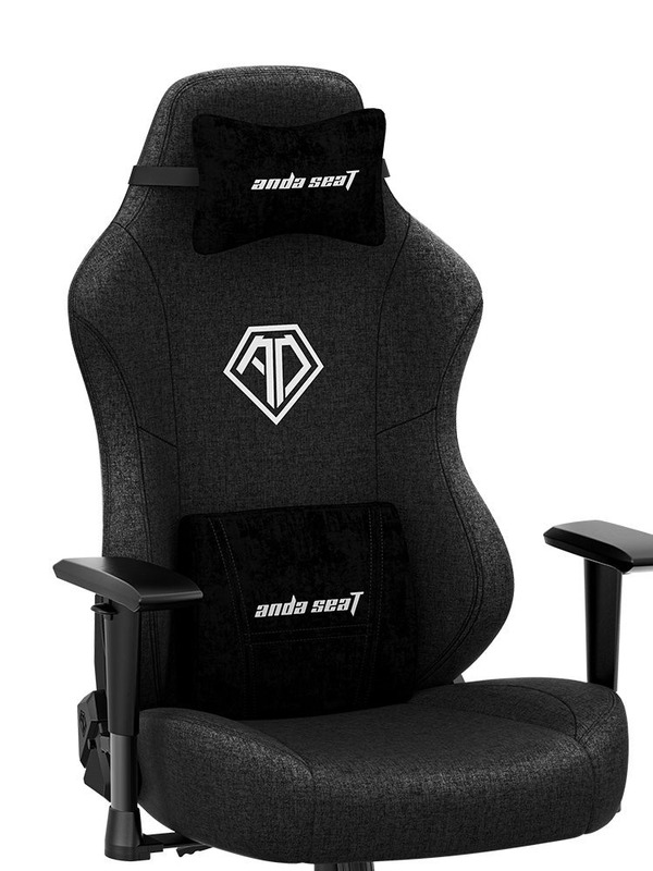Ігрове крісло Anda Seat Phantom 3 Size L (Black Fabric) AD18Y-06-B-F фото