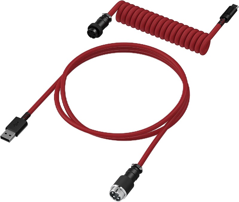 Кабель синхронизации Coiled Cable Red-Black фото