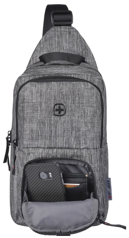 Рюкзак-слінг, Wenger Console Cross Body Bag, сірий - фото - №2