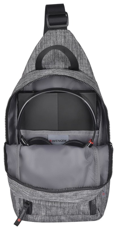 Рюкзак-слінг, Wenger Console Cross Body Bag, сірий - фото - №4