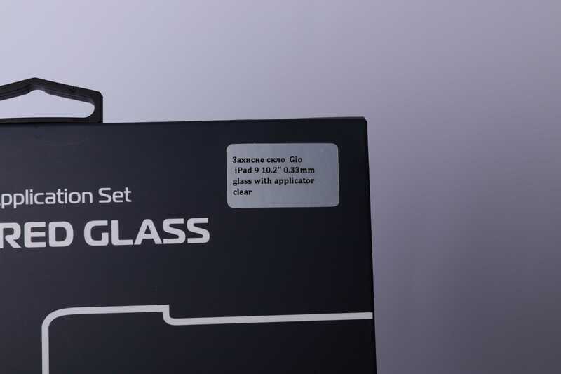 Захисне скло Gio для iPad 9 10.2 0.33mm glass with applicator clear фото