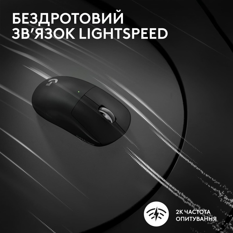 Миша ігрова Logitech G Pro X Superlight 2 Lightspeed (Black) L910-006630 фото