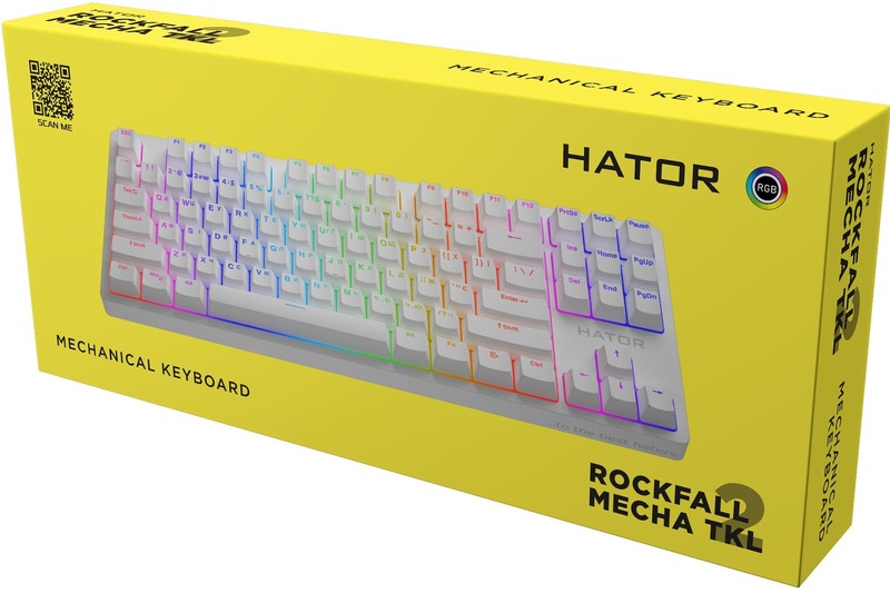 Ігрова клавіатура HATOR Rockfall 2 Mecha TKL (HTK-721) white фото