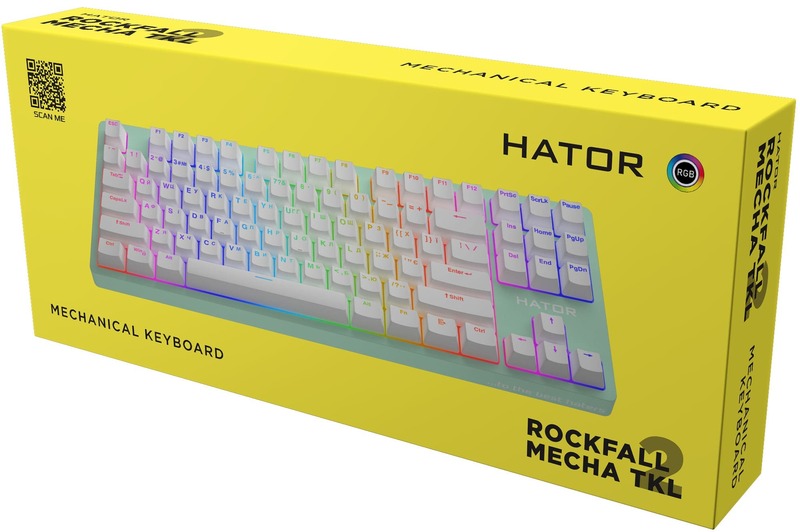 Игровая клавиатура HATOR Rockfall 2 Mecha TKL (HTK-723) mint фото