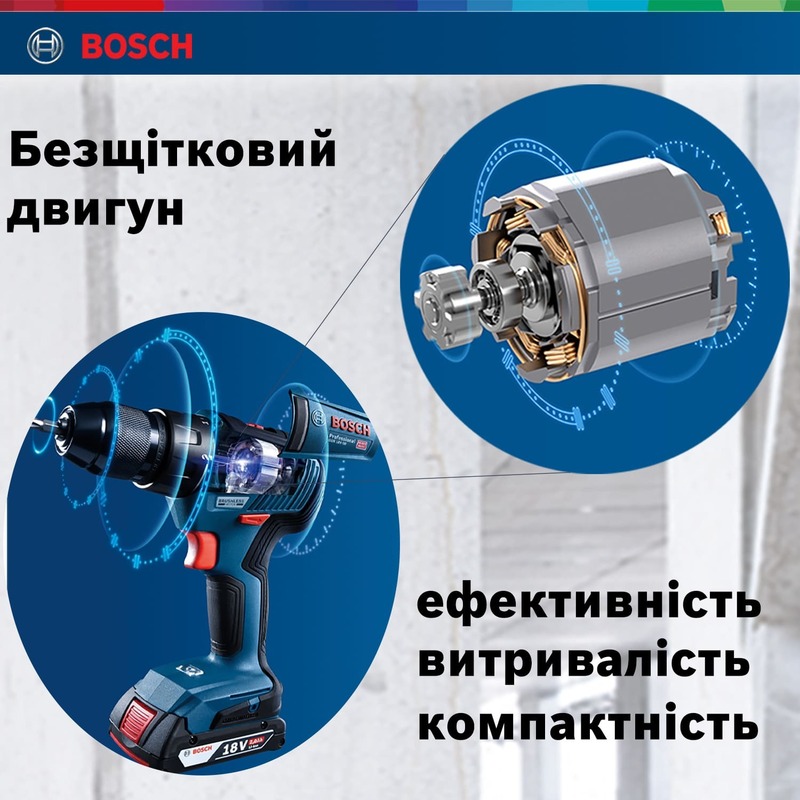 Шуруповерт-дриль Bosch GSR 18 V АКБ 2x2Aг (0.601.9H5.000) фото