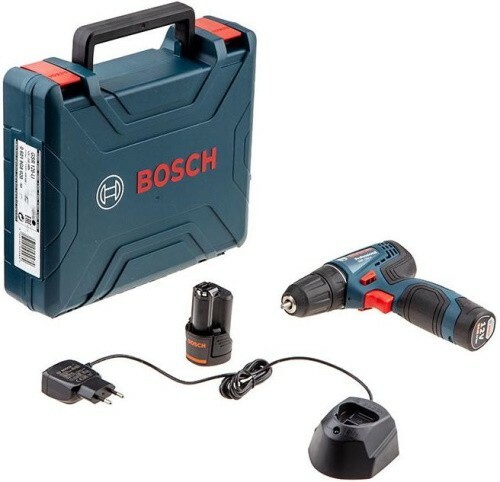 Шуруповерт-дриль акумуляторний Bosch GSR 120-Li 12V АКБ 2x2Aг та ЗП + набір біт та свердл (22шт) 0.601.9G8.002 фото