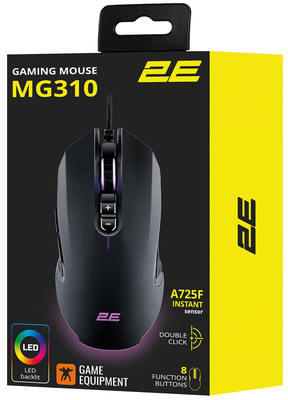 Ігрова комп'ютерна миша 2E MG310 LED USB (Black) 2E-MG310UB - фото - №5
