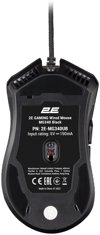 Ігрова комп'ютерна миша 2E MG340 RGB USB (Black) 2E-MG340UB фото