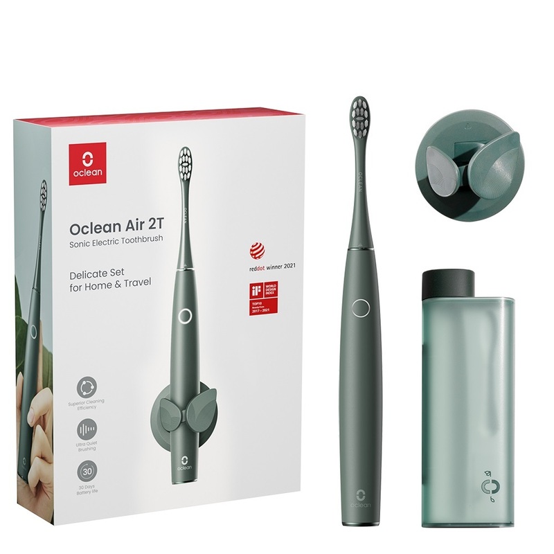 Умная зубная электрощетка Oclean Air 2T green - фото - №0