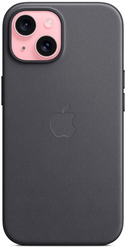 Чохол для iPhone 15 FineWoven Case with MagSafe Black (MT393ZM/A) - фото - №1