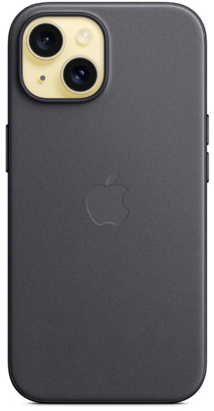 Чохол для iPhone 15 FineWoven Case with MagSafe Black (MT393ZM/A) - фото - №2