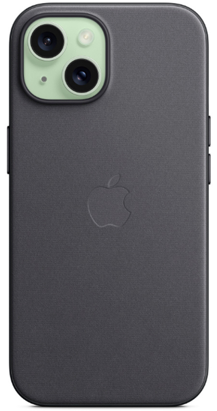 Чохол для iPhone 15 FineWoven Case with MagSafe Black (MT393ZM/A) - фото - №3