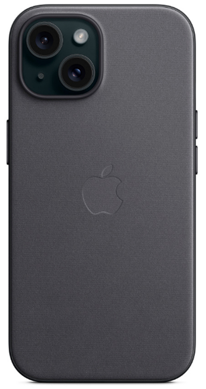 Чохол для iPhone 15 FineWoven Case with MagSafe Black (MT393ZM/A) - фото - №4
