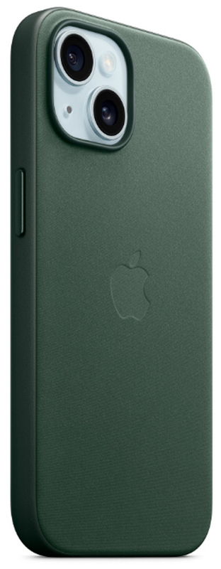 Чохол для iPhone 15 FineWoven Case with MagSafe Evergreen (MT3J3ZM/A) фото