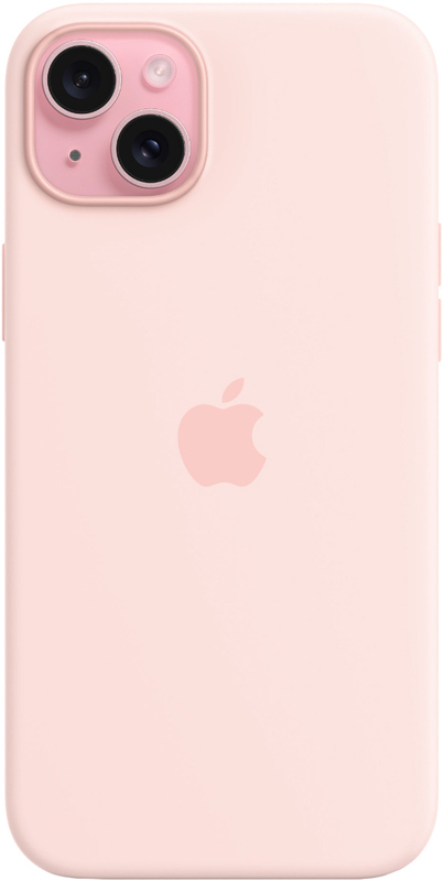 Чохол для iPhone 15 Plus Silicone Case with MagSafe Light Pink (MT143ZM/A) фото