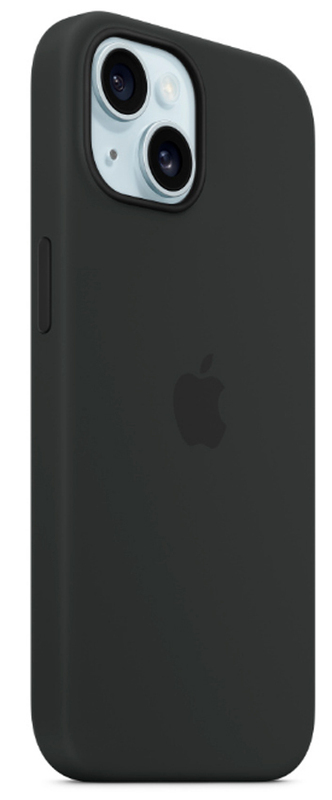 Чохол для iPhone 15 Silicone Case with MagSafe Black (MT0J3ZM/A) - фото - №5
