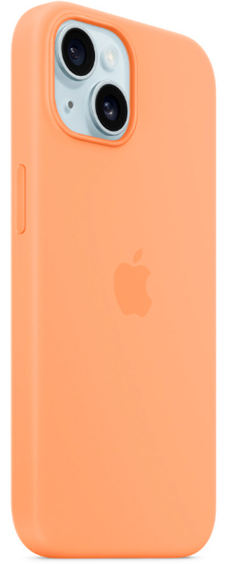 Чохол для iPhone 15 Silicone Case with MagSafe Orange Sorbet (MT0W3ZM/A) фото