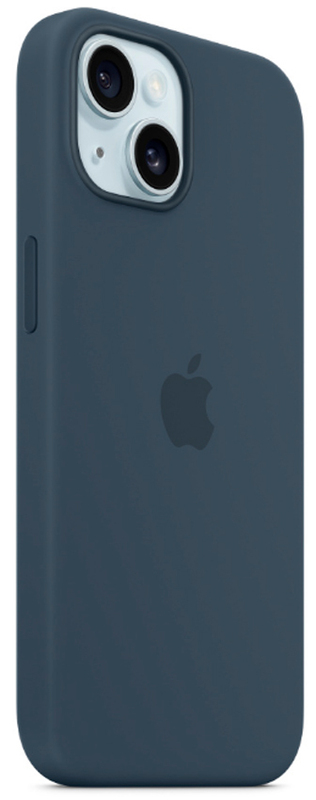 Чехол для iPhone 15 Silicone Case with MagSafe Storm Blue (MT0N3ZM/A) - фото - №6
