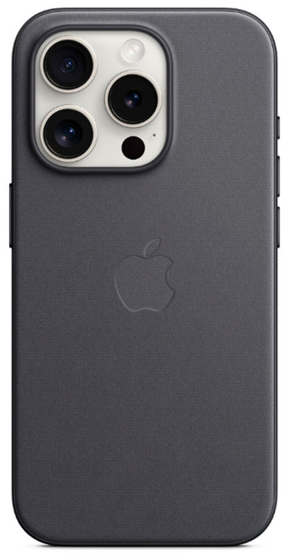 Чохол для iPhone 15 Pro FineWoven Case with MagSafe Black (MT4H3ZM/A) фото