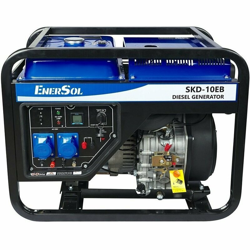 Генератор EnerSol дизельний 1ф. SKD-10EB 230В (9/10кВт) - фото - №0