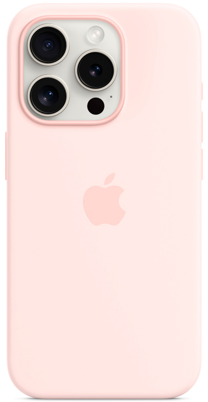 Чохол для iPhone 15 Pro Silicone Case with MagSafe Light Pink (MT1F3ZM/A) фото