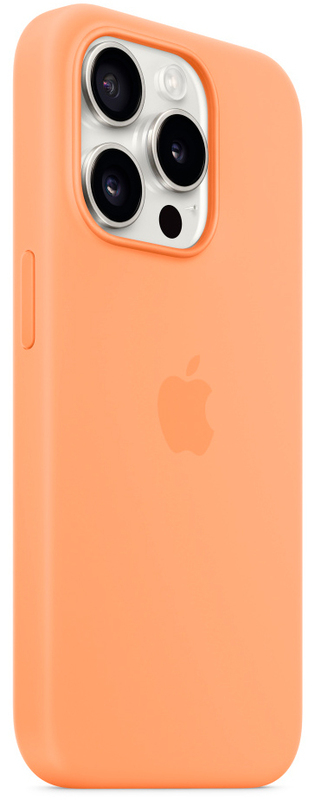 Чохол для iPhone 15 Pro Silicone Case with MagSafe Orange Sorbet (MT1H3ZM/A) фото