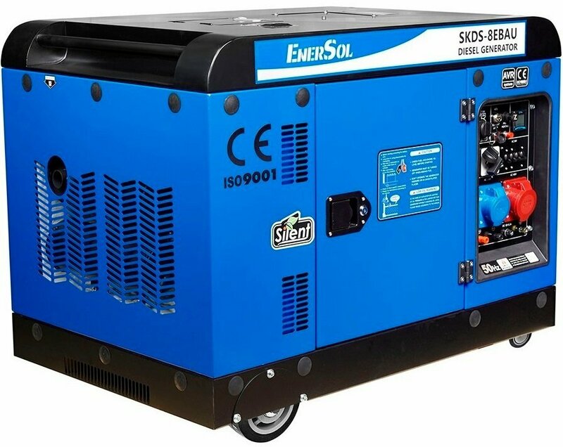 Генератор EnerSol дизельний 1ф. 230В (7.5/8кВт) - фото - №3