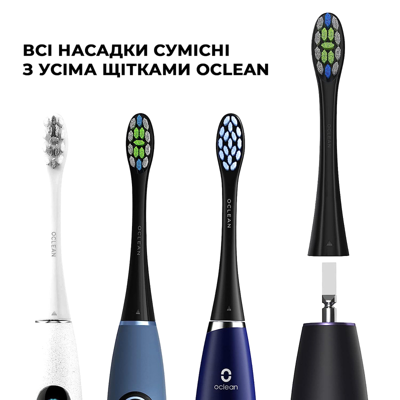 Насадка Oclean P2S6 повсякденна м'яка біла 6 шт - фото - №1