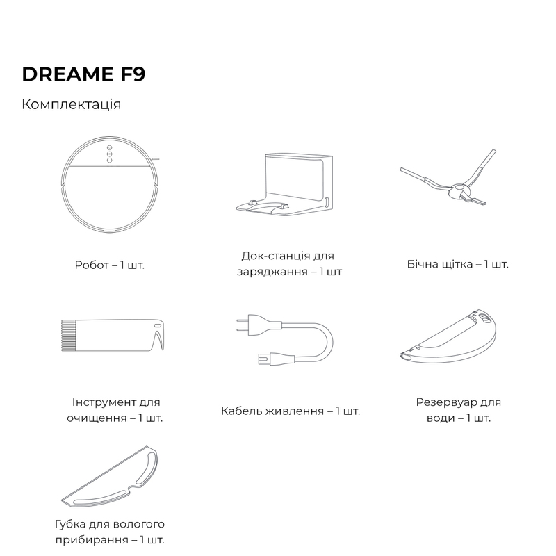 Робот-пилосос Xiaomi Dreame F9 фото