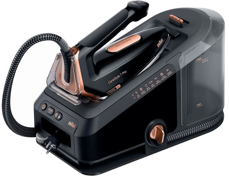 Утюг с парогенератором BRAUN CareStyle 7 Pro IS7286BK SS - фото - №0