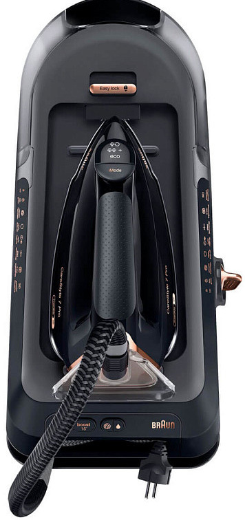 Утюг с парогенератором BRAUN CareStyle 7 Pro IS7286BK SS - фото - №1