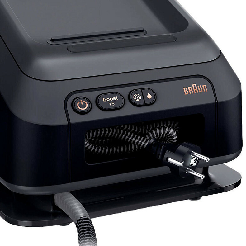 Утюг с парогенератором BRAUN CareStyle 7 Pro IS7286BK SS - фото - №3