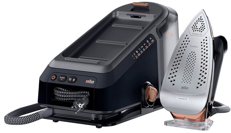 Утюг с парогенератором BRAUN CareStyle 7 Pro IS7286BK SS - фото - №2