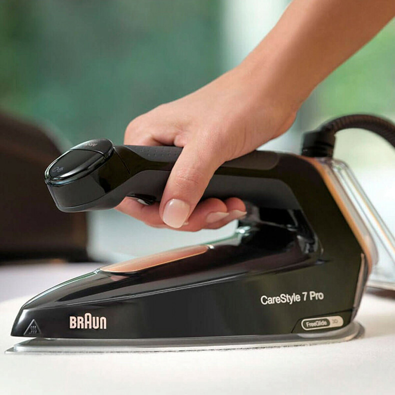 Утюг с парогенератором BRAUN CareStyle 7 Pro IS7286BK SS - фото - №10
