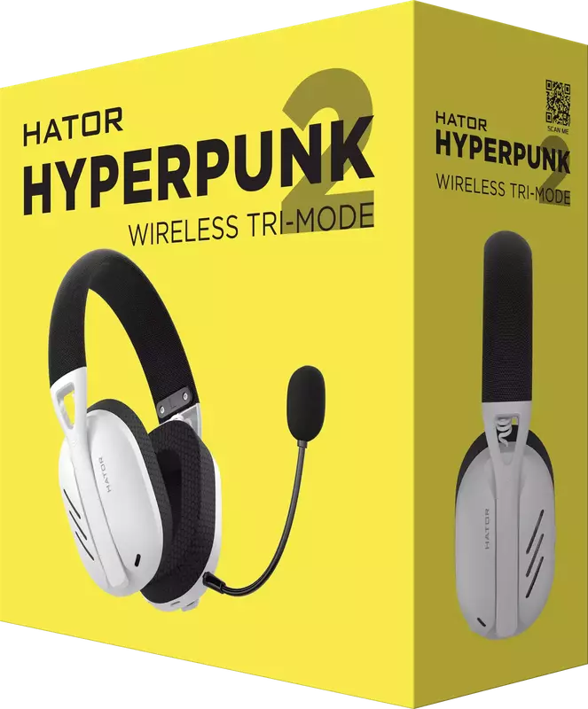 Гарнитура игровая HATOR Hyperpunk 2 Wireless Tri-mode (HTA-856) Black/White фото