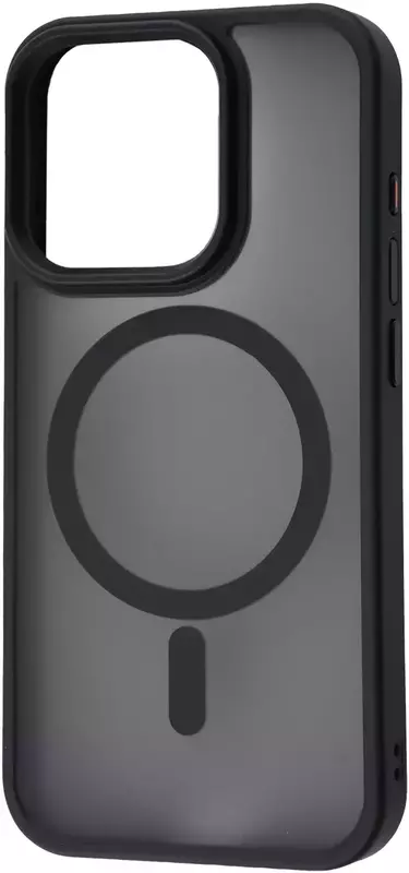Чохол для iPhone 15 WAVE Matte Insane Case with MagSafe (black) фото