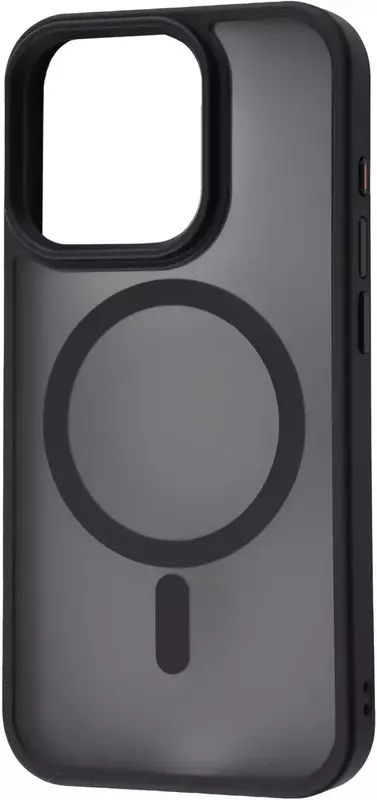 Чохол для iPhone 15 Plus WAVE Matte Insane Case with MagSafe (black) фото