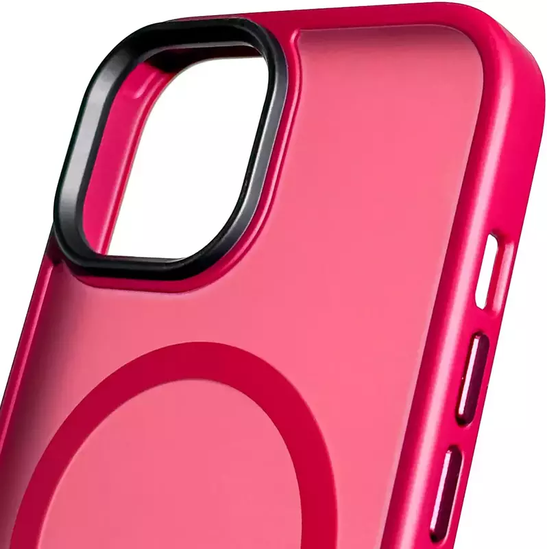 Чохол для iPhone 15 Pro Max WAVE Matte Insane Case with MagSafe (dark red) фото